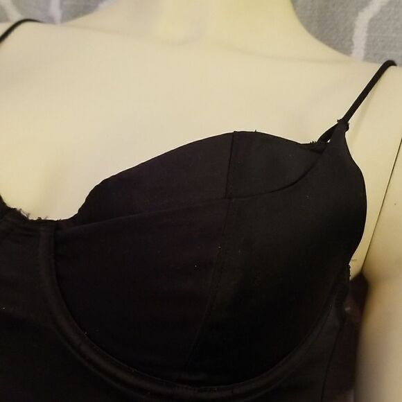 [F21] Black Bustier Corset Top Large - Picture 7 of 12